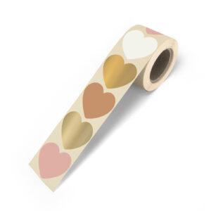 stickers hart-roze-terra-goud